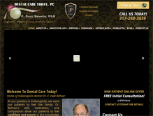 Tablet Screenshot of indianapolisdental.com